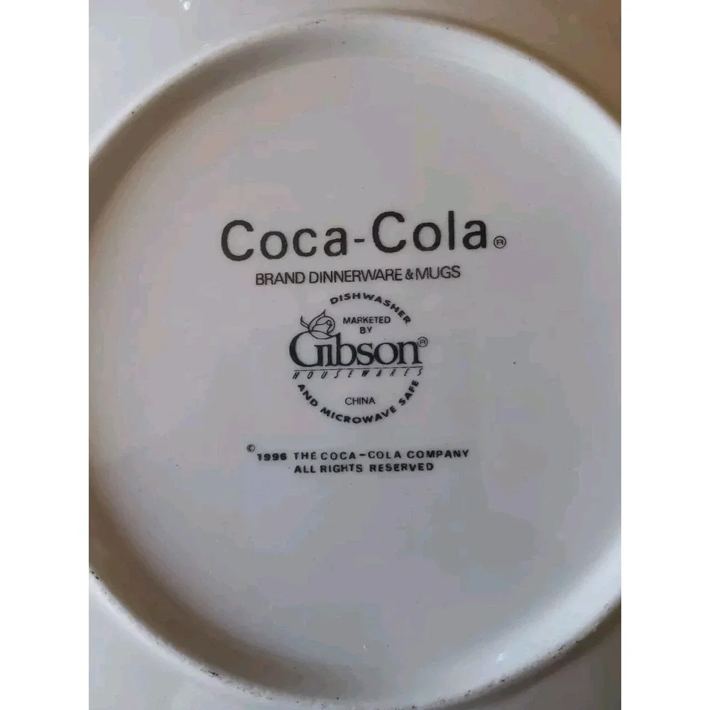 COCA-COLA Plates lot of 2  Salad Dessert‎ Gibson 7 3/4